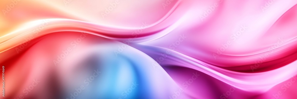 Poster abstract pastel swirls background with vibrant colors. smooth flowing lines create a sense of moveme