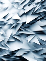 Abstract geometric background with triangles, representing chaos, complexity, sharp edges, futuristic design, and modern art.
