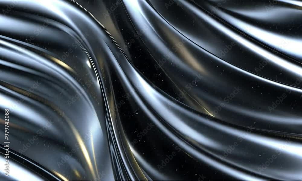 Aufkleber explore the dynamic interplay of flowing metallic textures creating a mesmerizing visual experience 