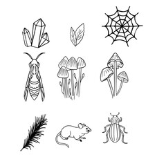 Halloween Vector Set Elements