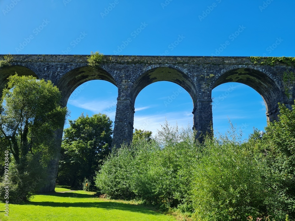 Wall mural kilmacthomas ancient viaduct bridge