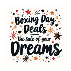 Boxing Day typography vector illustration Artwork