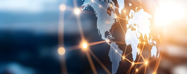 Global Supply Chain Logistics Map - International Shipping Routes  Multimodal Freight Solutions for Enhanced Transport System Visualization