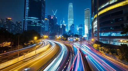 Fototapeta premium Smart City Wifi Lan Networks 