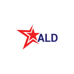 ALD letter logo creative design with vector graphic