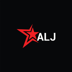 ALJ Letter Initial Logo Design Template Vector Illustration

