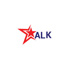 ALK Logo design vector template