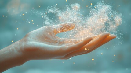 Fototapeta premium Glitter in Hand