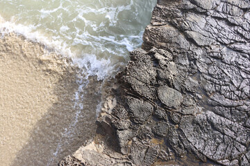 water on the beach