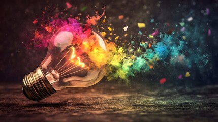 Colorful Lamp, Painting, Abstract Image, Texture, Pattern Background, Wallpaper, Smartphone Cover and Screen, PC, Laptop, 9:16 and 16:9 Format