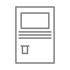 Cash Drawer Icon Deign