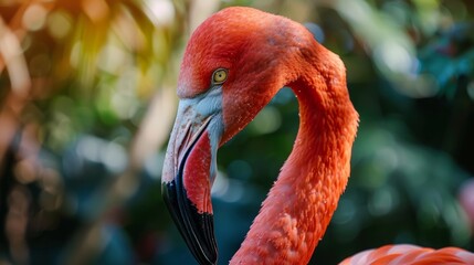 cute pink flamingo generative ai