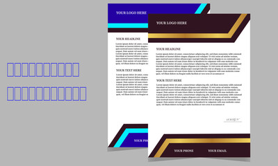 Modern Creative & Clean business style letterhead bundle of your corporate project design. set to print with vector & illustration. corporate letterhead ...