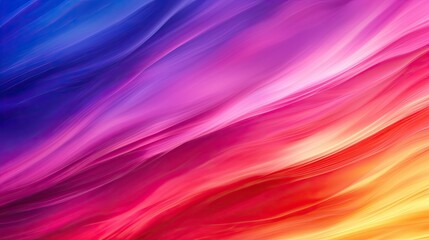 Fototapeta premium A vibrant gradient background featuring waves of pink, purple, and orange hues, perfect for creative and modern design projects.