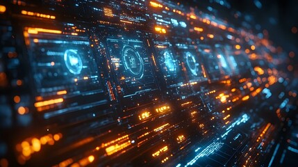 Obraz premium Technological elements