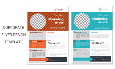 corporate and creative flyer design template