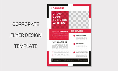 corporate and creative flyer design template