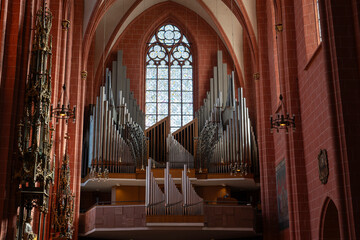 Organo a canne all'interno del Duomo di Francoforte