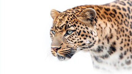 Obraz premium A leopard is staring at the camera with its mouth open