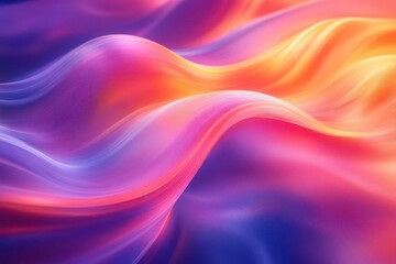 Obraz premium abstract header design with fluid multicolored lines intertwining creating dynamic motion and energy vibrant gradient background