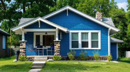 The Charming Blue Family House