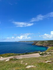 view of the coast of the lands end sea