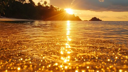 Sunset at the seaside