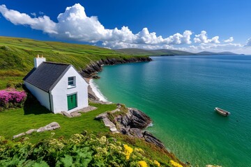 British Isles coastline featuring the remote and peaceful beauty of Dingle Peninsula in Ireland