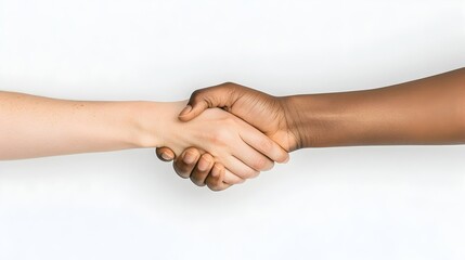 Interracial Handshake   Diversity  Unity  Teamwork  Collaboration  Togetherness