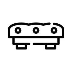 footrest line icon