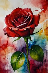 red rose background