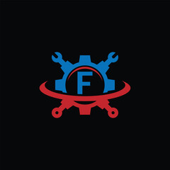 Free Vector Technology Logo With Letter F