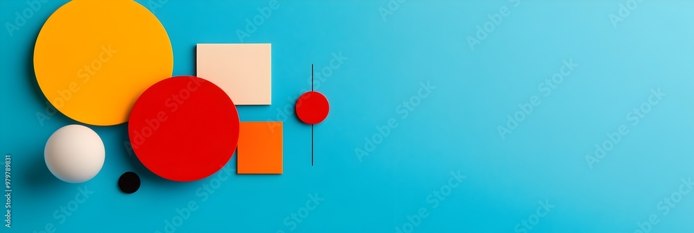 Poster soft pastel geometric patterns elegant minimal abstract background