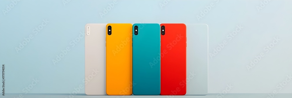 Poster Vibrant Color Wave Patterns for Technology Covers and Backgrounds