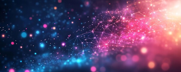 Astrology galaxy, constellation map, cosmic hues, digital network, zodiac flow