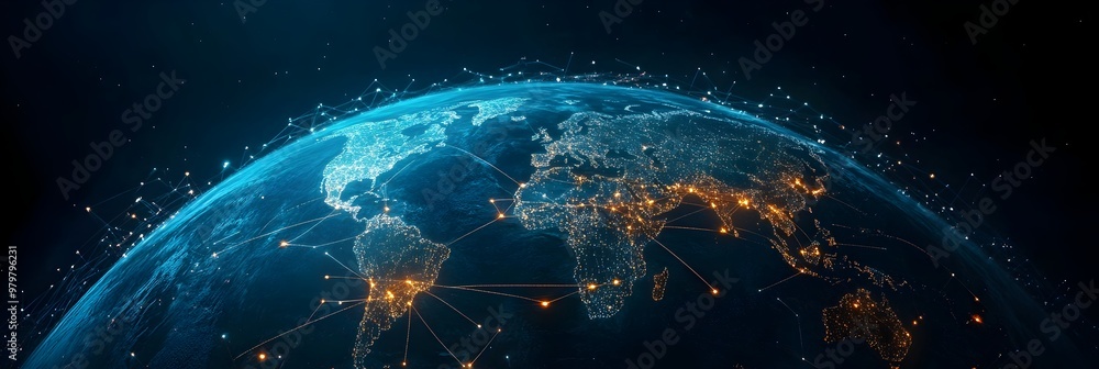 Poster Visualizing Global Connectivity Through Networked World Map