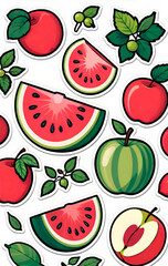 watermelon and fruit