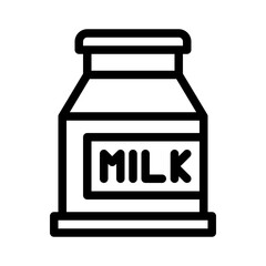 milk can line icon