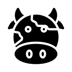 cow glyph icon