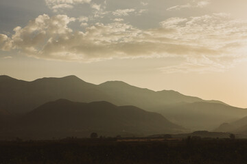 Mountain landscape in Albania. The beautiful summer nature in Europe. Adventure travel in Albania.