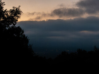 Fototapeta premium sunset in the clouds