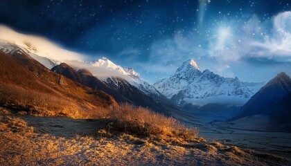 sunrise in the mountains