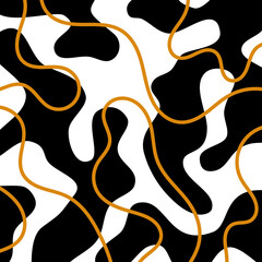 Abstract hand drawn decorative pattern. Vector Illustration.