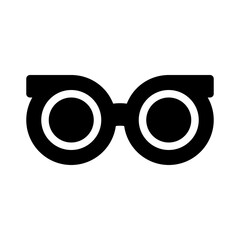 glasses glyph icon