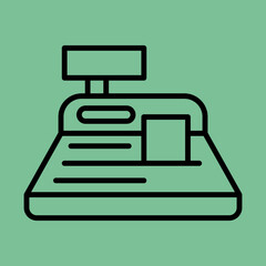 Cash Register Icon Deign