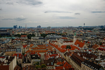 Fototapeta premium Vienna Austria capital in Europe EU crossed by the Danube river. The monuments and places that have been able to unite the history of ancient and medieval architecture to the contemporary. 