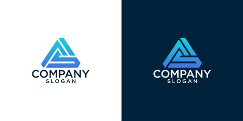 initials al monogram logo design vector	