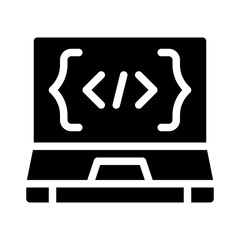 laptop glyph icon