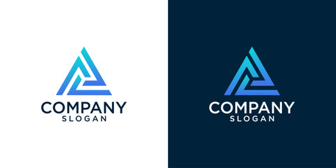 initials al monogram logo design vector	