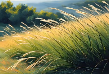 Naklejka premium ornamental grass,